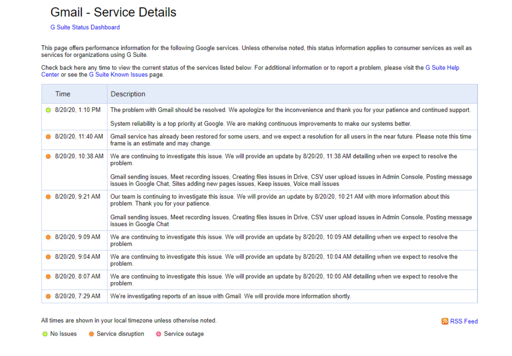 2020-08-20 13_24_27-G Suite Status Dashboard
