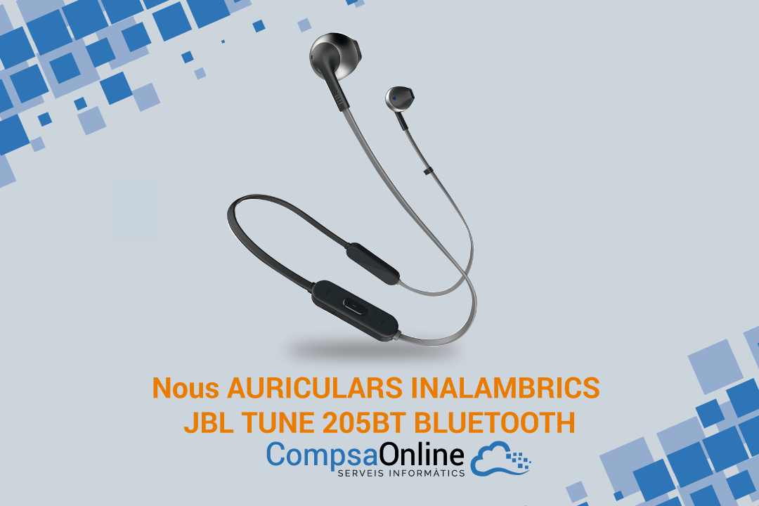 Nuevos auriculares inalámbricos JBL TUNE 205BT BLUETOOTH