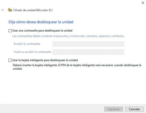 Cifrar disco con BitLocker