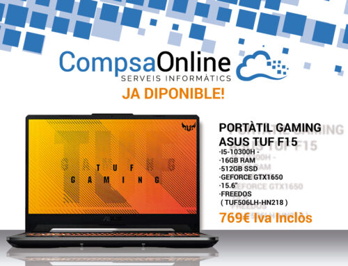 ASUS TUFF F15 ja disponible a CompsaOnline!