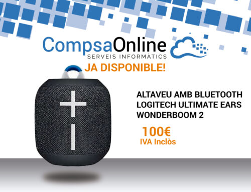 Ja disponible l’ALTAVEU BLUETOOTH LOGITECH ULTIMATE EARS WONDERBOOM 2