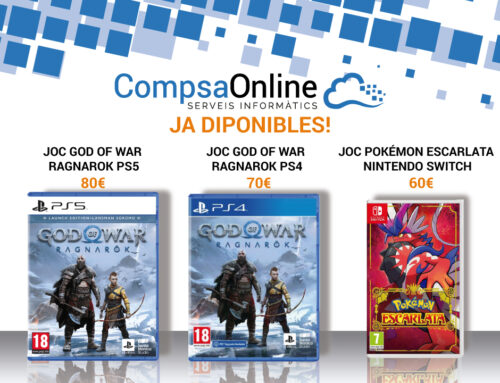 Ja disponible a CompsaOnline el JOC GOD OF WAR RAGNAROK per a ps4 i ps5 i el JOC POKÉMON ESCRLATA per a nintendo switch