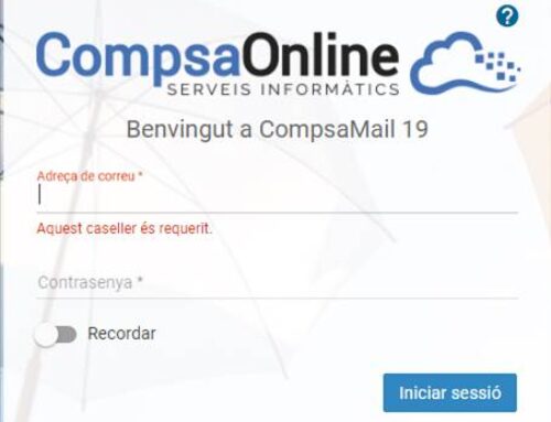 Nova versió de CompsaMail 19, el correu empresarial de CompsaOnline