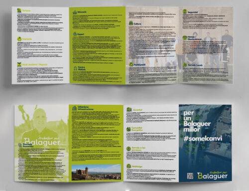 Quadríptic informatiu per a Treballem per Balaguer!