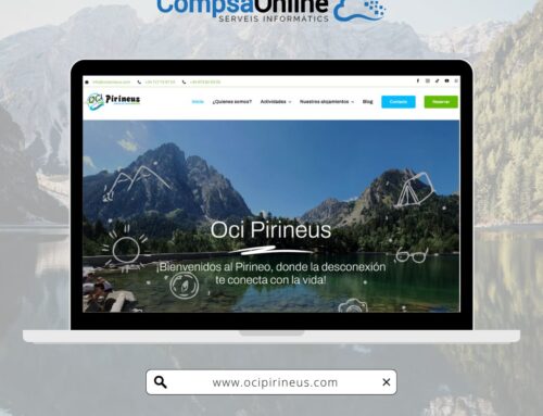 CompsaOnline terminamos la web de Oci Pirineus