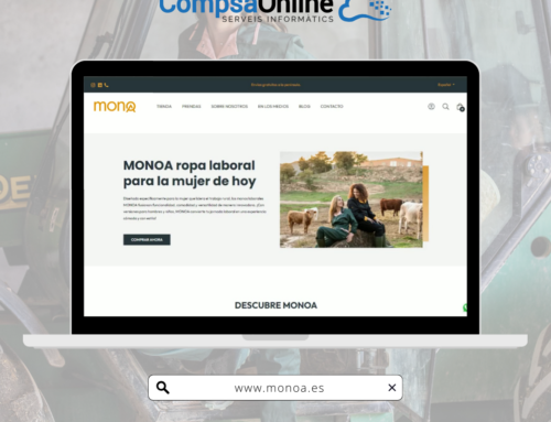 CompsaOnline finalizamos la nueva web de MONOA