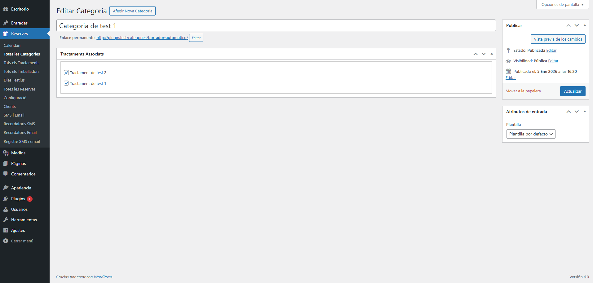 Editar Categories