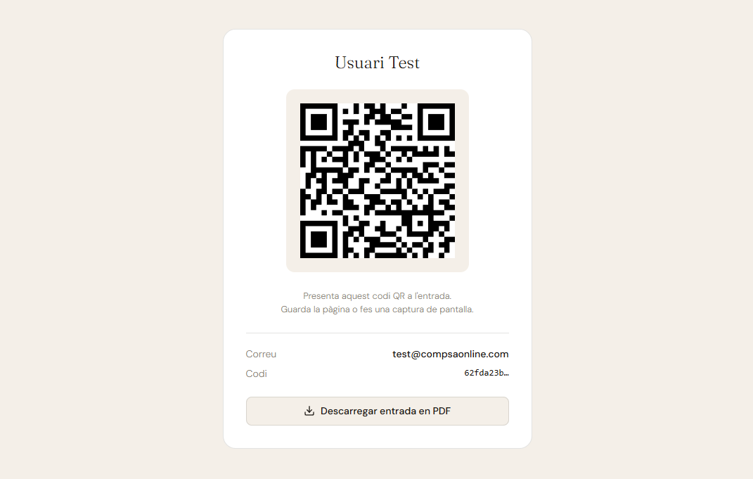 Escàner QR a la porta